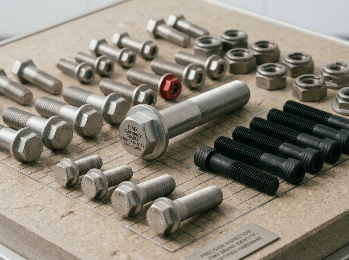 Machined fasteners arranged for production