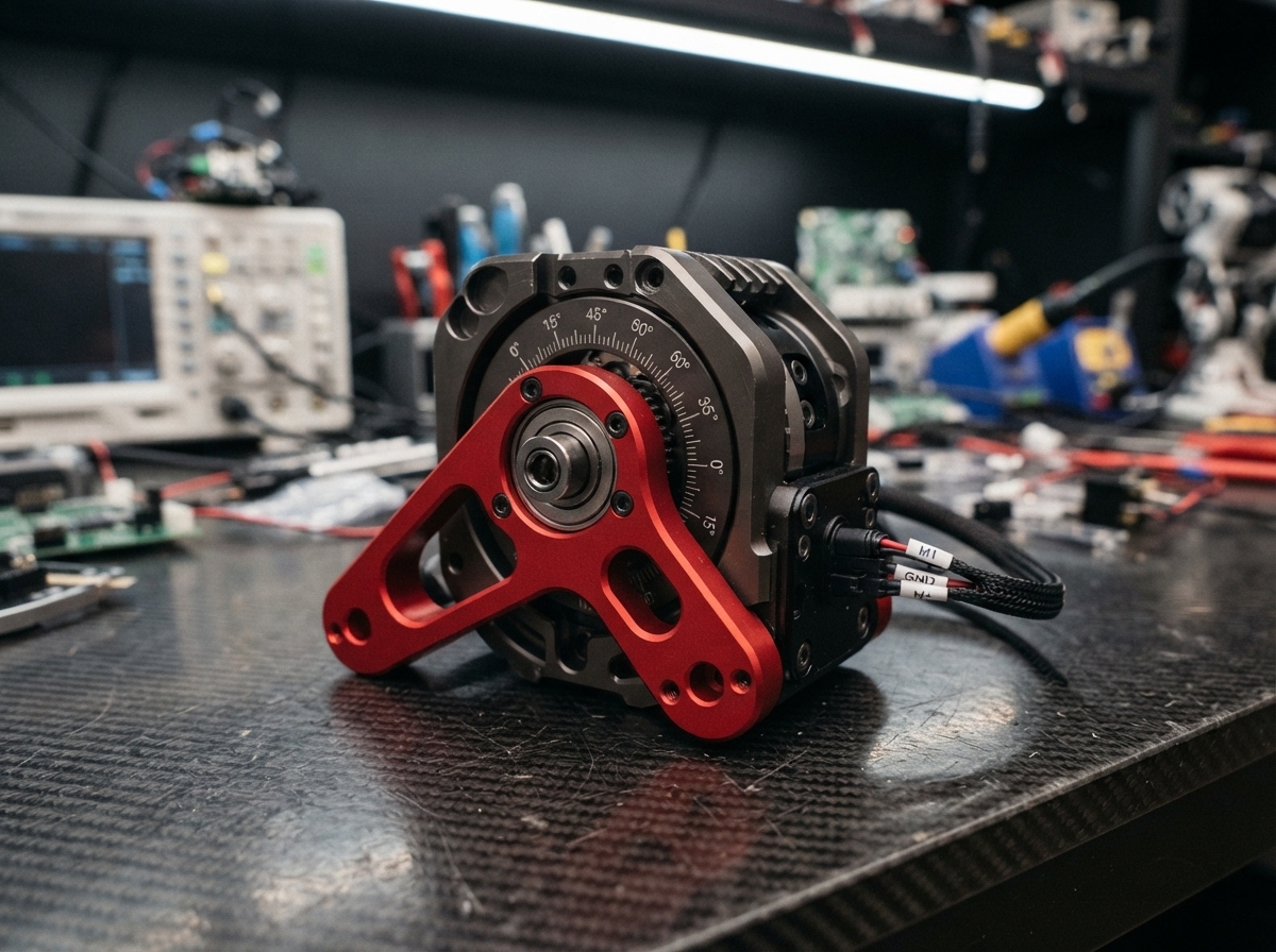 Robotic actuator on a workbench